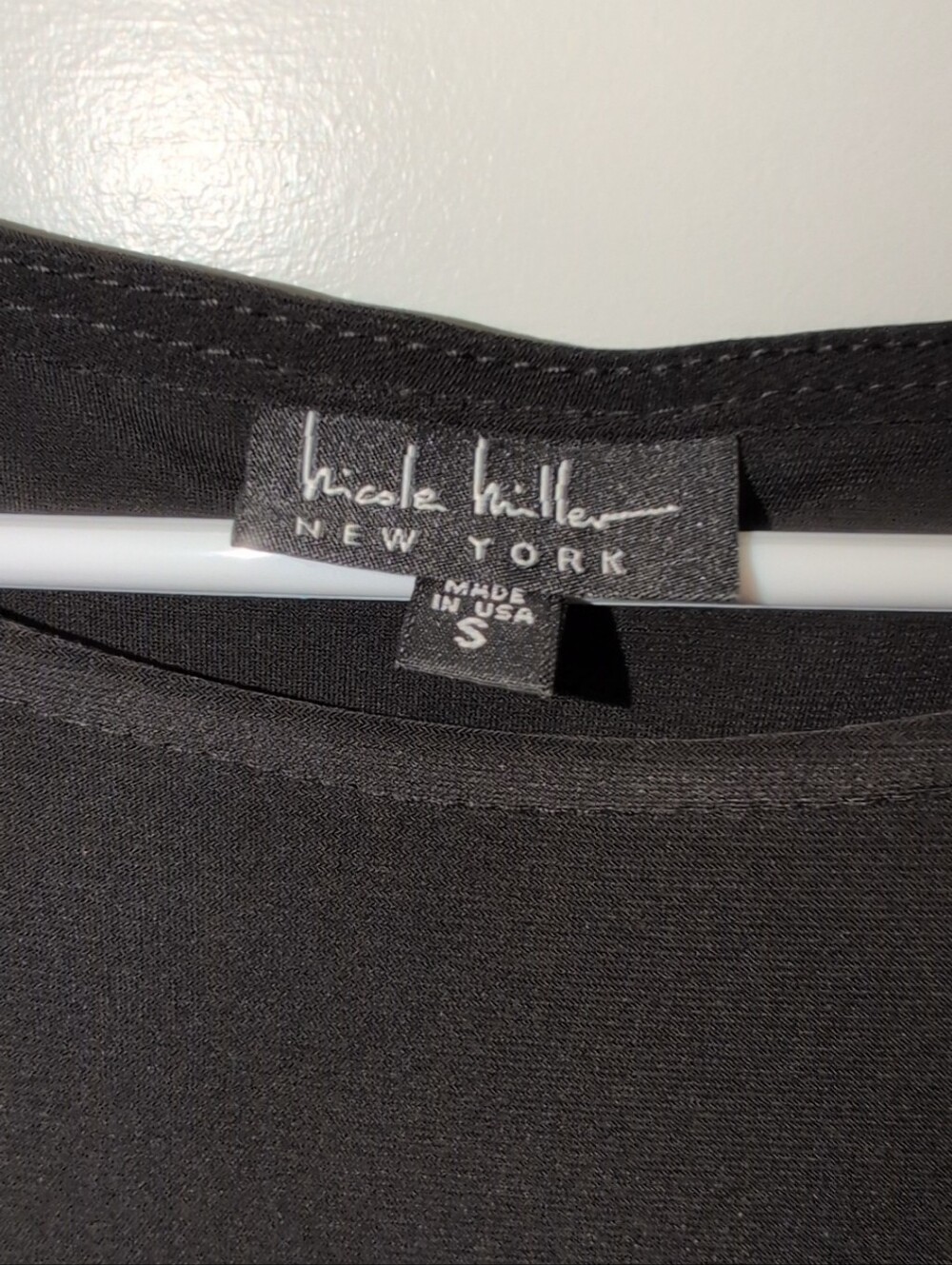 Nicole Miller Black Short-Sleeve Tiered Maxi Dress - Picture 3 of 9